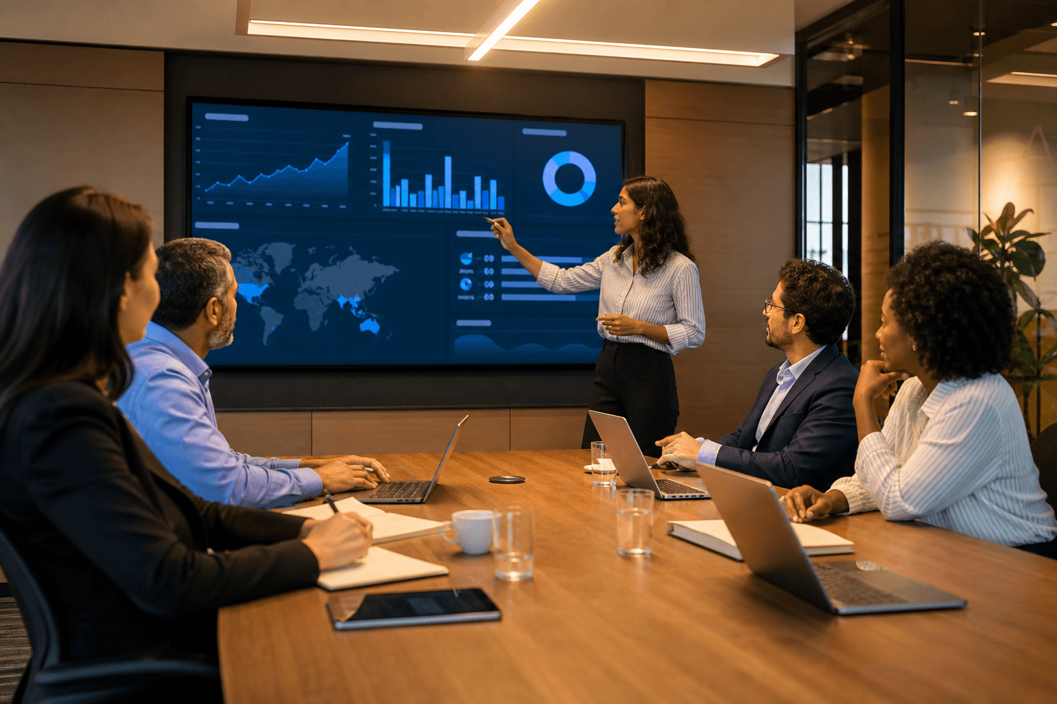 Strategy meeting with clients
