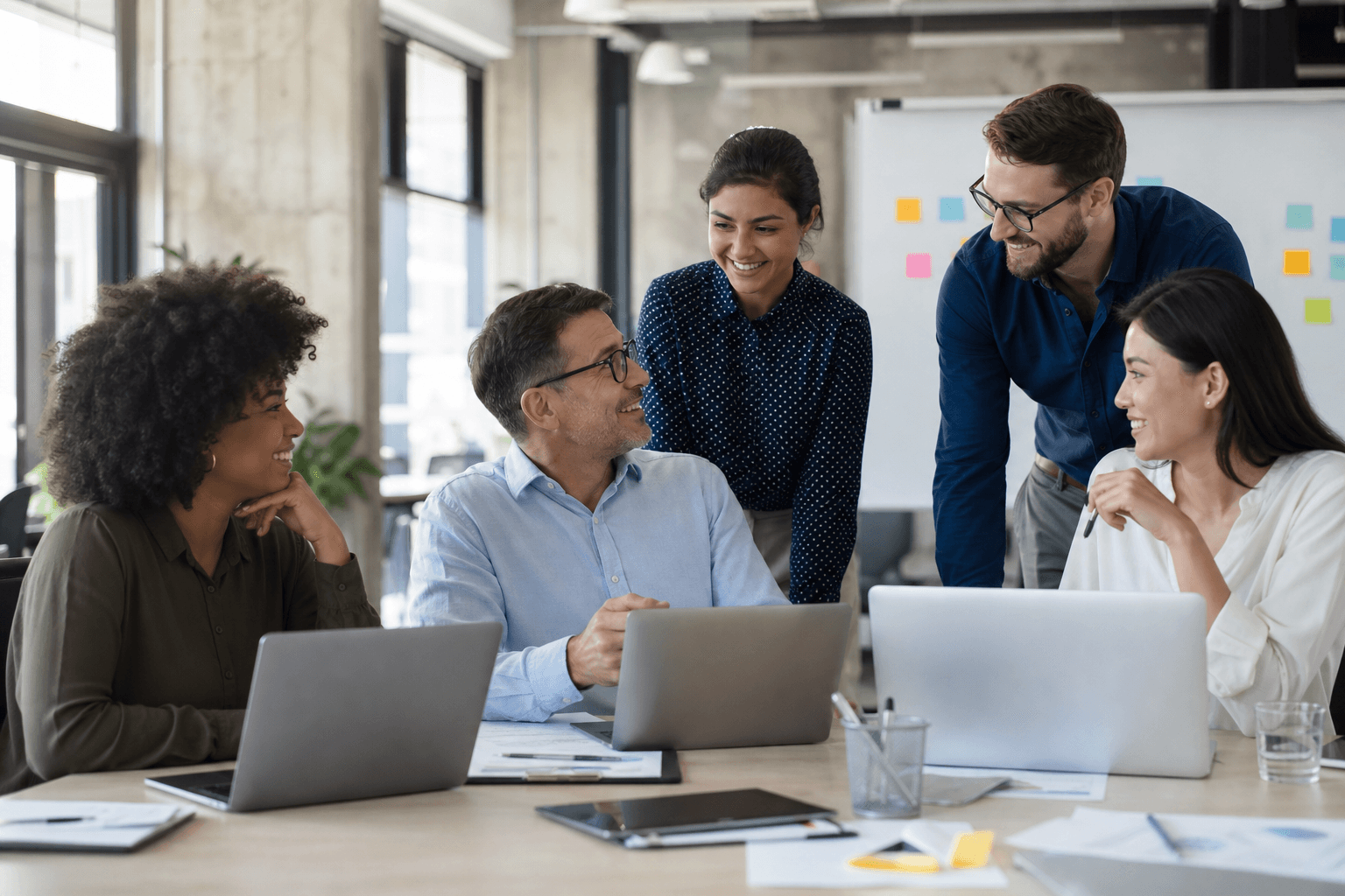 Cloudlinks ai team collaborating on a project